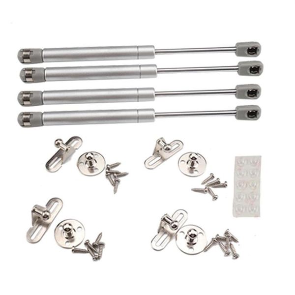 Pièces 4pcs 100N 22 5lb Support Capot Avant Charnière En Acier RV Pneumatique Universel Ressort À Gaz Ascenseur Support Meubles Armoire Strut Bar2280