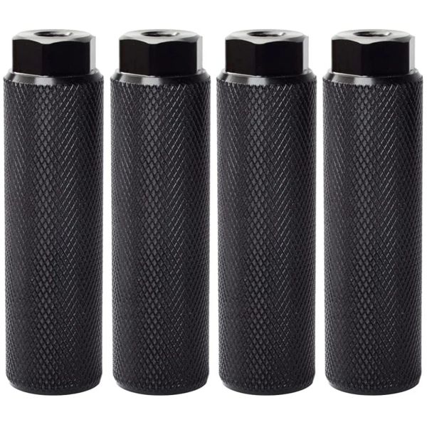 Pièces 4pcs pioches à vélo, alliage en aluminium Antisiskide Pièces de pied de pied de plomb Pédales BMX PEGS pour le cyclisme MTB Cycling arrière Couche arrière 3/8 pouces