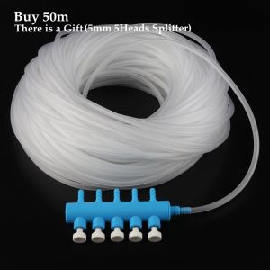 Onderdelen 5 ~ 50 m 4*6mm Aquarium Elastische Beluchting Slang Aquarium Luchtpomp Zachte Pijp flexibele Zuurstof Pomp Slang Buis Lijn