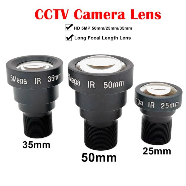 Partes 5 megapíxeles 50 mm Lente de cámara de acción 5MP 25 mm 35 mm Vista de larga distancia M12 Lente CCTV para Eken Sjcam Xiaomi Yi GoPro Dji Sport llegó