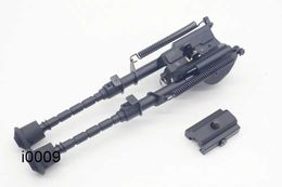 Onderdelen 6-9 inch Harris Style Tactical Bipod 5 Niveaus Verstelbare veer Uitbreidende benen Picatinny Rail-adapter
