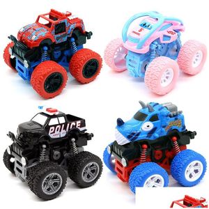 Onderdelen Accessoires Inertiële Pl Back Stunt Auto Kid Truck Speelgoed voor jongens Terreinvoertuigen Vierwielaandrijving Model Baby Educatief Chil Otdmp