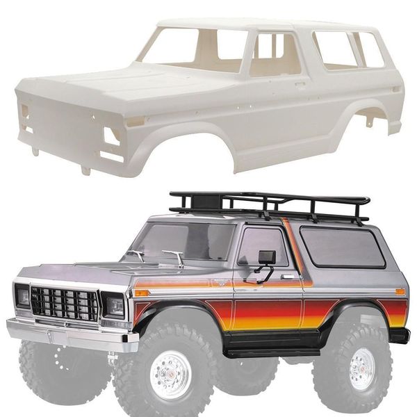 Pièces Accessoires Rc Crawler Car Coque en plastique dur 31 m Empattement Kit non assemblé pour Axial Scx10 900 Trax 4 Bronco Rgt 230323