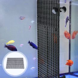 Panneau isolant de séparation de fond d'aquarium, 16 pièces, plateaux de séparation de réservoir, grille, caisse à œufs d'aquarium, diffuseur de lumière, panneau de séparation en filet