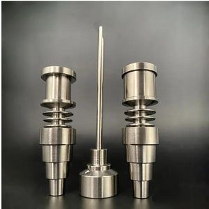 Pièces Domeless GR2 Titanium Nails Hookahs 16mm 20mm Dnail Enail Chauffage Bobine Carb Cap Kits Pour Les Deux Femelles Mâles Tuyaux En Verre Eau Bong Smo