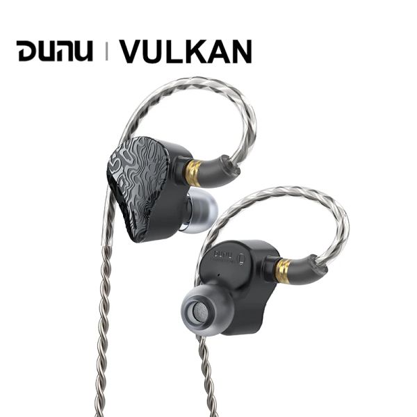 Pièces Dunu Vulkan DKX6 2DD + 4BA HYBRID DIVIFIQUES EATPHONE EATBUDS IEM 0,78 mm Câble détachable 2,5 + 3,5 + 4,4 mm