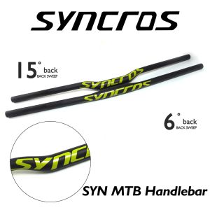 Onderdelen Flat/Rise Syncros Volledige koolstofvezel MTB/BMX Bike Bar -klem 31,8 mm*660/680/700/720/740 mm Mountain Bicycle Standbar