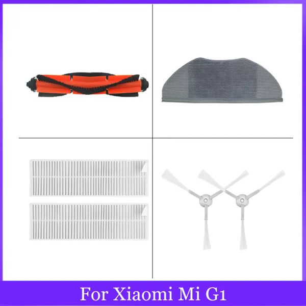 Pièces pour Xiaomi Mi G1 Robot Vacuummop Essential G1 Cleanner MJSTG1 / SKV4136Gl Rouleau Brosse latérale HEPA Filtre Mop Tipe de pare-chocs