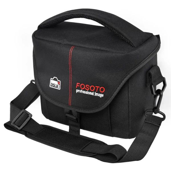 Parts Fosoto DSLR Camera sac couverture de case vidéo Photo de photographie numérique Sacs en nylon pour la caméra et lentilles Nikon DSLR Canon Nikon