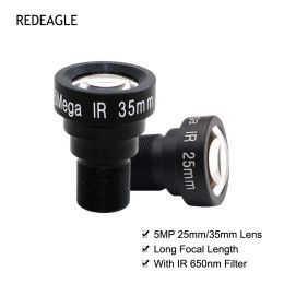 Pièces HD 5 mégapixels 25 mm 35 mm de longueur focale M12 CCTV Lens avec filtre IR 650 nm pour AHD Eken Sjcam Xiaomi Yi GoPro Sport Camera