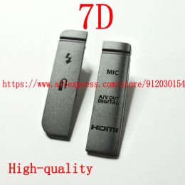 Parties de haute qualité nouvelle USB / hdmicompatible dc in / vidéo out couvercle inférieur de porte en caoutchouc pour la pièce de réparation de caméra numérique canon EOS 7D