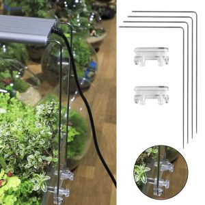 Pièces support d'éclairage, tournevis en acier inoxydable, Kit de support de lumière d'aquarium avec base, longueur réglable, montage à vis Durable