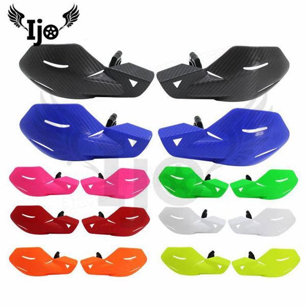 Pièces beaucoup de couleur moto garde-main professionnel en plastique universel chute protecteur coupe-vent moto garde-main 28mm