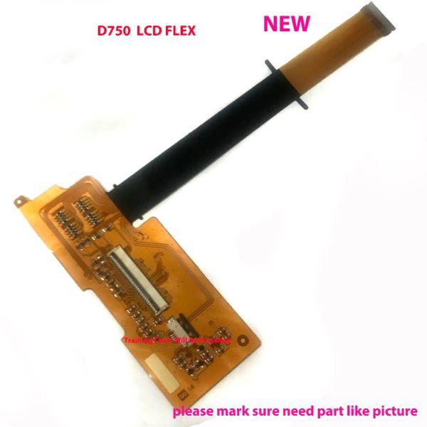 Parties nouvelles arbre câble rotatif pour Nikon D750 LCD Flex Line d'affichage de haute qualité Pièce de réparation de caméras numériques