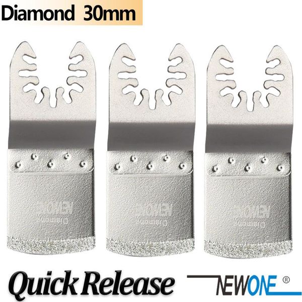 Piezas NEWONE Diamond E Cut Hojas de sierra oscilantes Hojas de sierra de corte de mortero de liberación rápida para eliminación de lechada Azulejos blandos