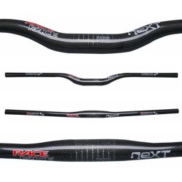 Onderdelen race gezicht volgende glanzende 3K koolstofstuur MTB Bicycle Mountain Bike Bars 31,8 mm breedte 580/600/620/640/660/660/680/700/720/740/760MM