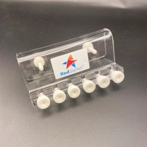 Le support de burette en forme d'étoile de mer rouge avec 4 trous et 6 trous peut être utilisé pour un aquarium en verre acrylique de moins de 19 mm.