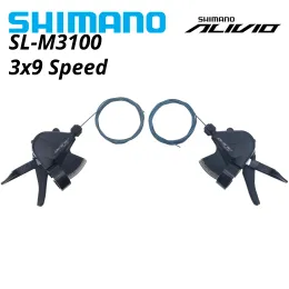 Pièces Shimano Alivio SL M3100 3x9 27 Speed Slm3100 Rapidfire plus Shiftor Shifters 27s MTB Bicycle Shifter Lever Set Blamp