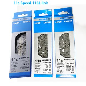 Onderdelen Shimano Bicycle Chain 11 Speed Hg601 Hg901 Hg701 Bike Chain 11V MTB Road Bike Componenten en onderdelen 116Links MTB Accessoires