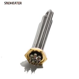 Pièces SNDHEATAT DC TUBE DU CHAUFFICATION IMMERSION 24V 36V 48V G1 1/4 "DN32 / 41 mm Élément de chauffage tubulaire 600W 900W 1KW 1,5KW