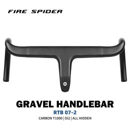 Piezas T1000 Carbon Gravel Manillar Exotropismo Many Bar de 28,6 mm Manezar de bicicleta de carretera Accesorios para bicicletas de grava enrutamiento completamente interno