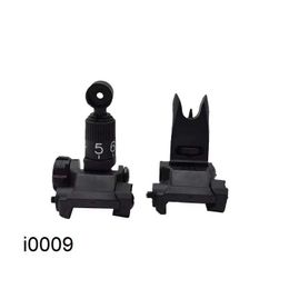 Parts Tactical Hunting Scopes Sights Foldable Fiber Optics Iron Sights ARP9 KAC600 Nylon Front And Rear Sight Decorate For Picatinny Weaver Rails