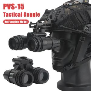 Onderdelen Tactische PVS15 Nacht Vision Goggle Geen functiemodel Helm Militaire bril Dummy Model Tactische helmaccessoires Mount