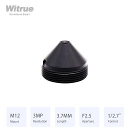 Partes Witrue HD 3MP Pinhole CCTV Lente 3.7 mm M12 Apertura de montaje F2.5 Formato 1/2.7 "para mini cámaras de seguridad de vigilancia