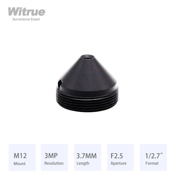 Parts Witrue HD 3MP Pinhole CCTV Lens 3,7 mm M12 Mont ouverture F2.5 Format 1/2,7 