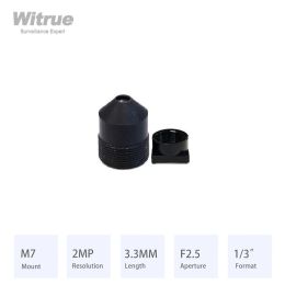 Partes Witrue M7 CCTV Pinhole Lens 3.3 mm 2mp Aperture F2.5 Formato 1/3 "para mini cámaras de seguridad de vigilancia