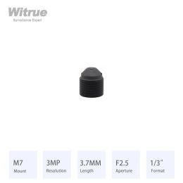 Partes Witrue Pinhole Lens M7 Mount HD 3MP 3.7 mm F2.5 1/3 "para mini vigilancia de seguridad CCTV Cámaras