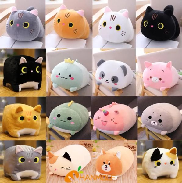 Fête 20 ~ 30cm Kawaii Animal Poupée En Peluche Jouet Petit Doux Dinosaure Cochon Emotion Chat Panda Grenouille Phoque Hamster Plushie Peluche Oreiller Cadeau En Gros FY7950