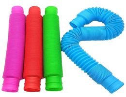 Feestactiviteiten POP BUIZEN autistische kinderen vent speelgoed zintuiglijke kleur stretch buis leuke DIY splicing speelgoed8166537