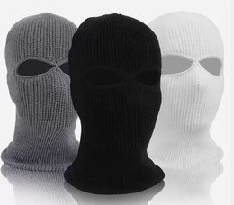 Party Army Tactical Winter Warm Ski Cycling 3 Hole Balaclava Hood Cap Full Mask Women Men Fee Nieuwe RRA