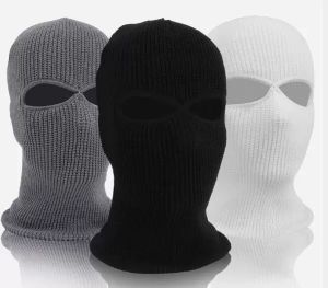 F￪te arm￩e tactique hivernale chaude ski cyclisme 3 trous cagoule capuche capuche maque compl￨te masque les femmes face