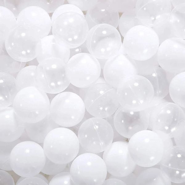 Globos de fiesta 100 piezas White Ball Pit BPA Free Plastic Ocean Balls Baby Play para Ball Pit Bounce House Baby Pool Theatre Tent Amusement Park 230803