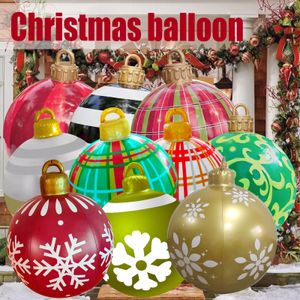 Ballons De Fête 60cm Boule De Noël Décoration Drôle Jouet Ambiance Extérieure Jouets Gonflables Pour La Maison Cadeau De Noël Balle Ballon Navida 230620