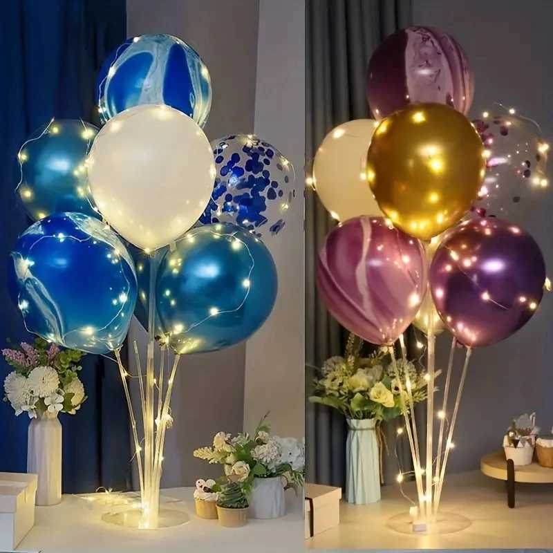 Balony imprezowe 9pc świecący balon z stojakiem - idealny na urodziny, temacie i specjalne okazje