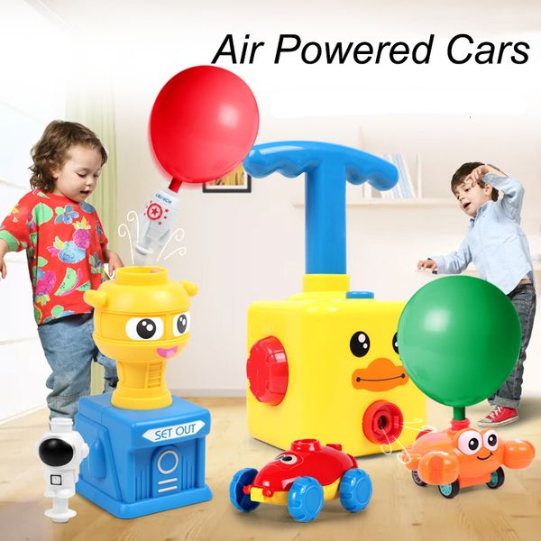 Party Balloons Air Power Balloon Car Toy Inertial Power Balloon launcher Educación Ciencia Experimento Puzzle Juguetes divertidos para niños 230620