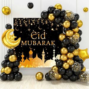 Ballons de fête Eid Mubarak Balloons Balloons Set Ramadan Decoration for Home Islamic Muslim Party Ballon Eid Al Adha Ramadan Kareem