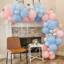 Feestballonnen macaron roze blauwe ballon slinger boog kit bruiloft verjaardag feest decoraties kinderen meisje baby shower gender onthulling feestbenodigdheden