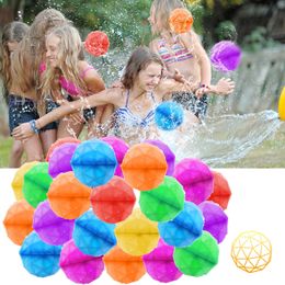Feestballonnen Herbruikbare waterballon Buitenspellen Strand Zomer Hervulbare zelfsluitende snelvulbare siliconen waterbal Speelgoed voor kinderen 231206