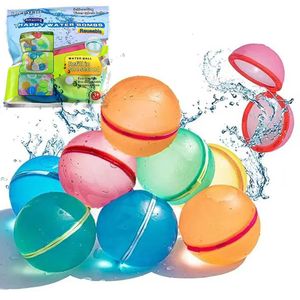 Ballons de fête Ballon d'eau réutilisable Splash Balls Ballons d'eau auto-obturants magnétiques Ballons d'eau à remplissage rapide Jeux pour enfants Jouets aquatiques d'été 230625