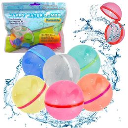 Ballons de fête Réutilisable Eau Magnétique Auto-scellant Bombes Splash Balls Plage Piscine Été Amusant Activité Jouets Pour Enfants 230719