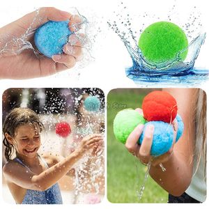 Feestballonnen herbruikbare waterbalspel katoenen absorberende bal buitenspeelgoed voor kinderen zwembad strand bommen bommen zomer water gevechten anti stress game cadeau 221129