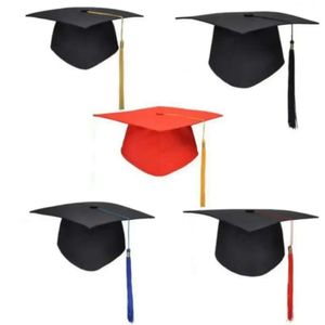 Party Cap Tassels Graduation Bachelors School voor Master Doctor University Academische hoeden JN24