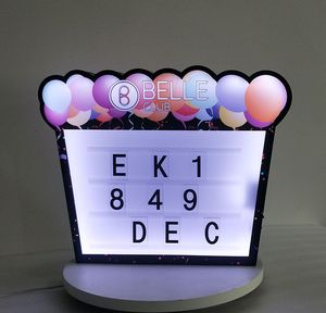 Fête personnalisée rechargeable LED affichage lumineux ballon chapiteau babillard bar bouteille de vin présentateur fête boîte de nuit chapiteau boîte lumineuse joyeux anniversaire événements