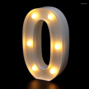 Décoration de fête 1 2 3 4 5 6 7 8 9 0 numéros LED veilleuse pour anniversaire mariage bricolage mur chapiteau lumières lampe maison Culb extérieur