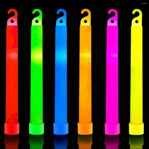 Décoration de fête 1/3 / 5pcs 6inch Sticks Glow Stick Multicolor Light Stick pour décorations néon Favors d'anniversaire de mariage Decor Halloween