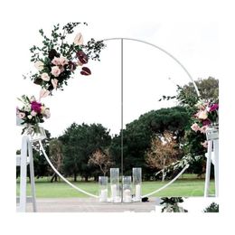 Décoration de fête 1.8M Ballon Anneau Grand Grand Arc Cercle Stand Titulaire Guirlande Fond Fleur Cadre Rond Drop Delivery Accueil Garde Dh917